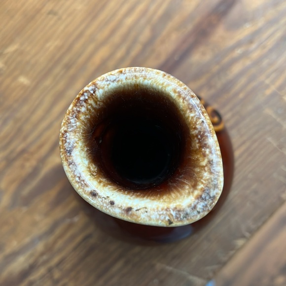 Hull Pottery Brown Drip Glaze Oil Cruet/Jar - Picture 5 of 6